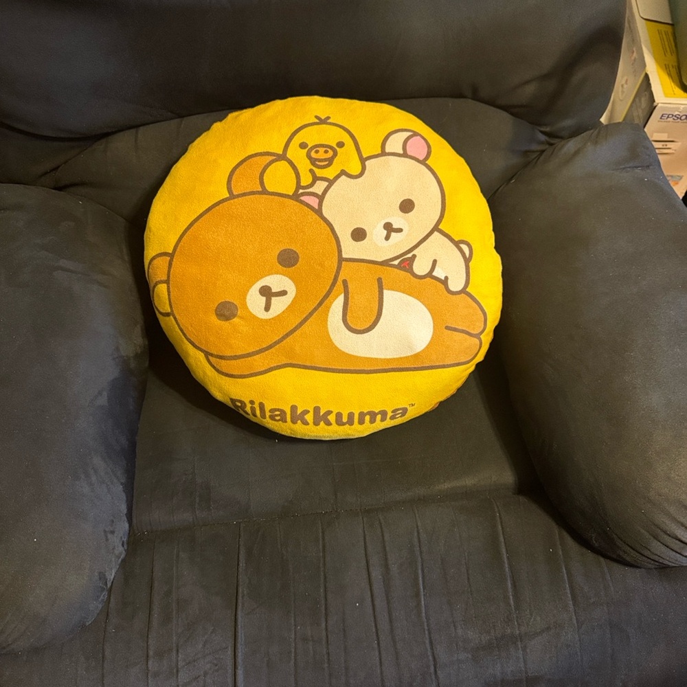Rilakkuma Yellow Accent Pillow